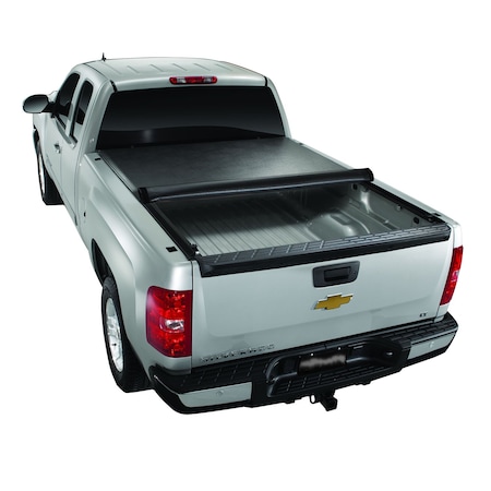 Trailfx Soft Roll-Up Hook And Loop, Lockable With Tailgate Lock, Black Vinyl With Aluminum Rails TFX2206